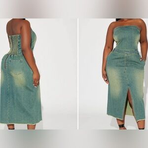 Cute Jean midi dress